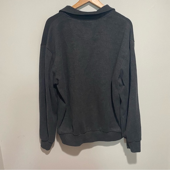 U.S.‎ Polo Assn. Men's Gray Half Zip Up Sweater with Ribbed Cuffs Size XL - Picture 8 of 13